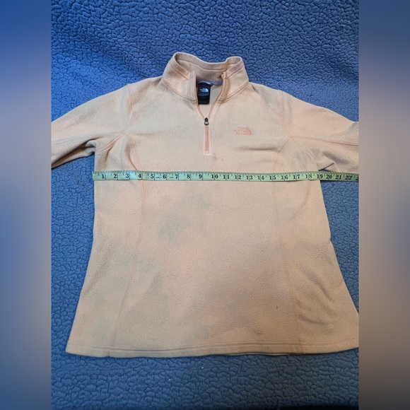 The North Face Pullover Fleece Jacket Juniors Size Large Peach Color - Picture 11 of 12